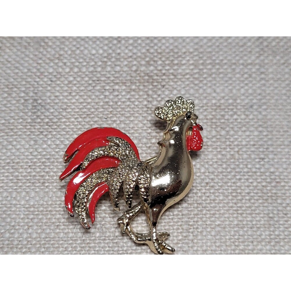 Vintage GERRY'S Rooster Pin / Brooch